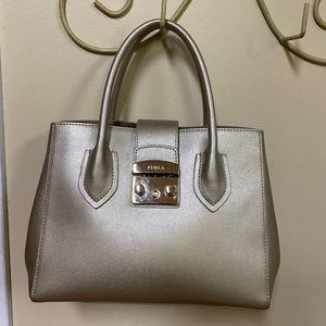 Furla Gold Metropolis Top Handle